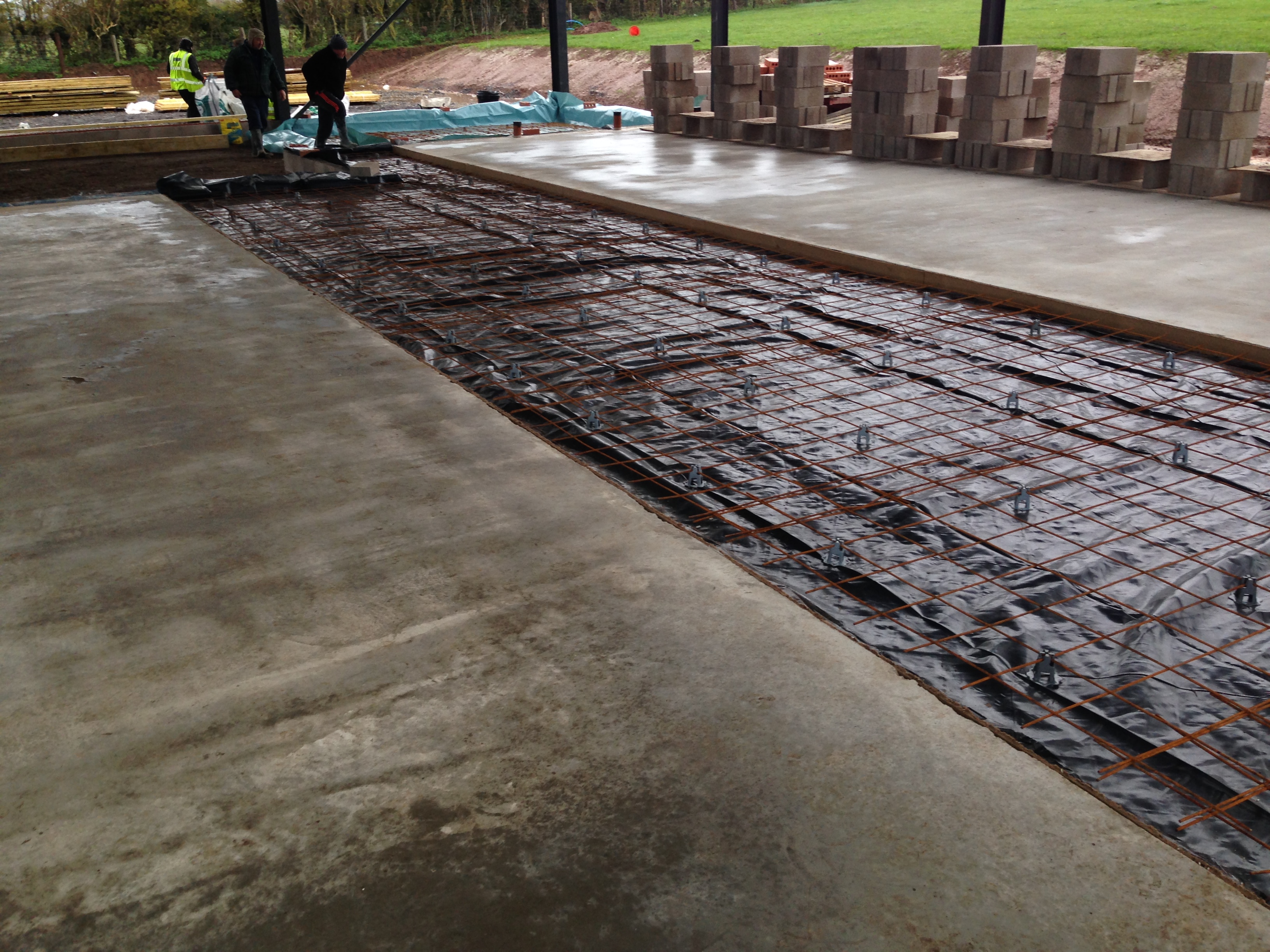 New Build Homes in Worcestershire — Concrete Pour