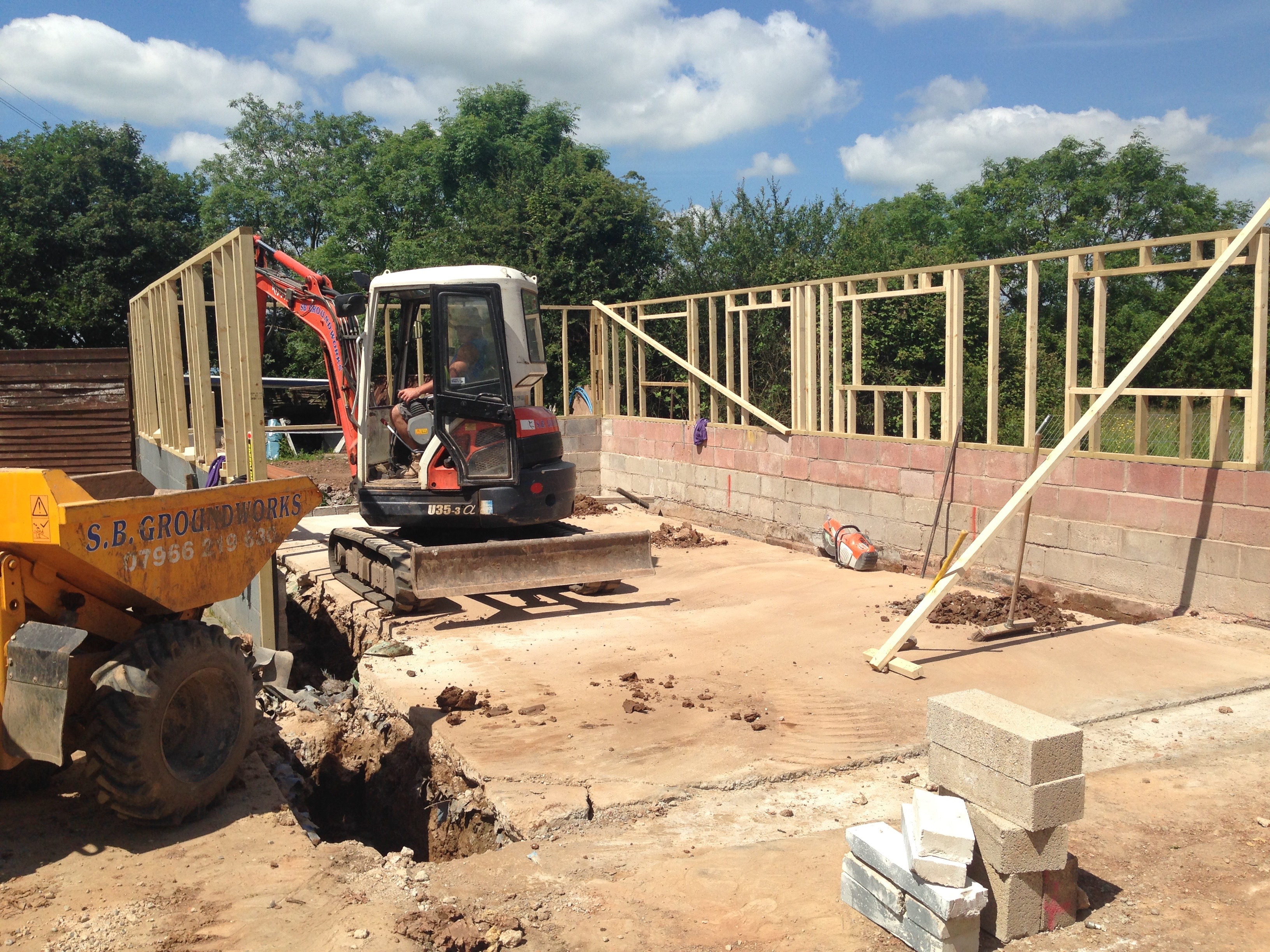 Home Renovations in Worcestershire — Demolished & Timber Frame